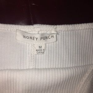 Honey punch white tube top